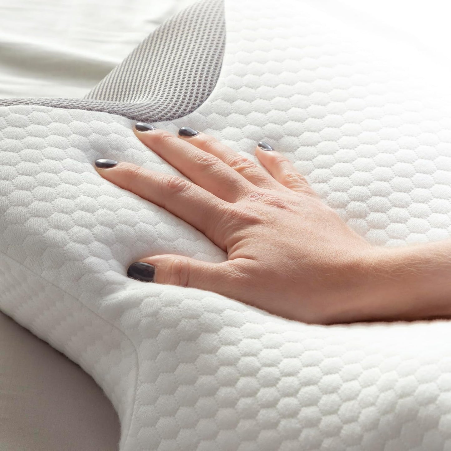 Butterfly Memory Foam Neck Pillow with Armrests for Side & Back Sleepers