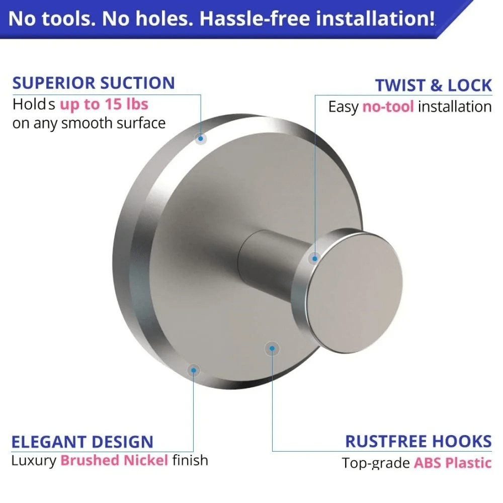 No Drill Wall Hooks - Aussie Vitality